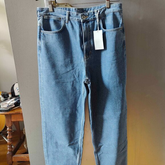 COS Japanese Denim Jeans - Wide, Tapered Leg - Picture 1 of 5